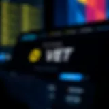 Coinbase platform interface showcasing VET