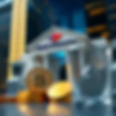 Conceptual image of Bank of America and crypto technology