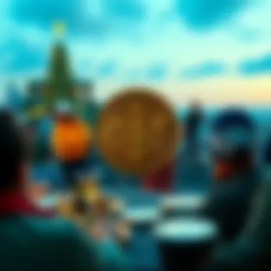 Illustration of Bitcoin Cash community engagement