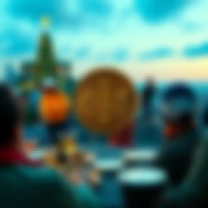 Illustration of Bitcoin Cash community engagement