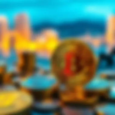 Conceptual illustration of investment strategies in crypto
