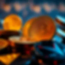 Conceptual representation of super tokens in cryptocurrency