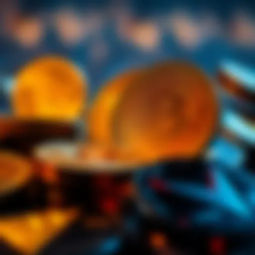 Conceptual representation of super tokens in cryptocurrency