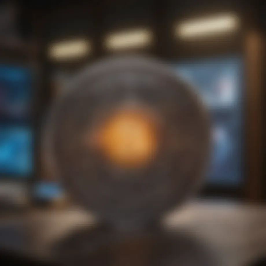 Visual representation of unique digital art