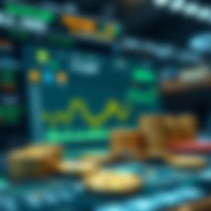 Visual representation of a crypto loan platform