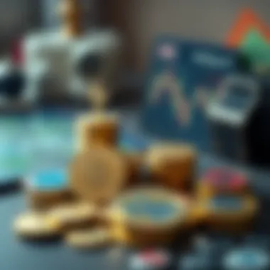 Conceptual image of a balanced crypto investment portfolio