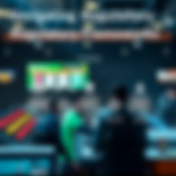 Graphic depicting regulatory frameworks for online crypto betting