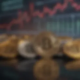 Graph depicting cryptocurrency market trends