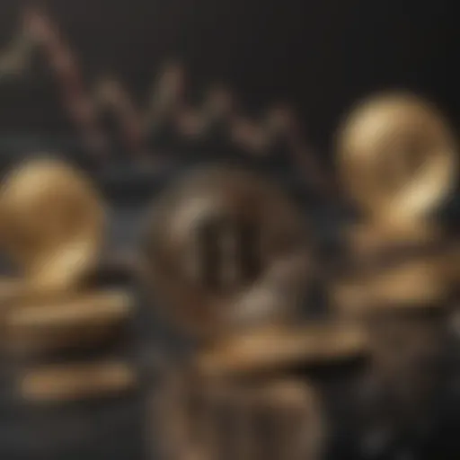 Graph showcasing B coin price fluctuations