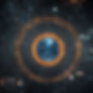 A visual representation of data networks emphasizing connectivity and privacy.