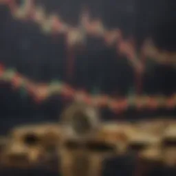 Graph illustrating cryptocurrency market trends over time