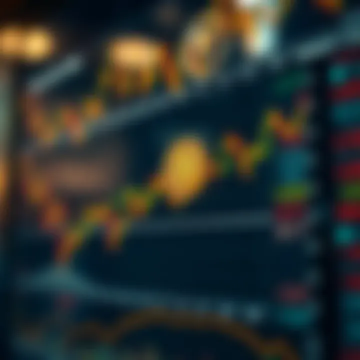Graph illustrating cryptocurrency market trends