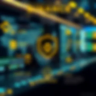 Infographic highlighting security features of Binance platforms.