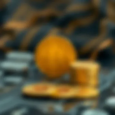Illustration of transaction processing in cryptocurrency