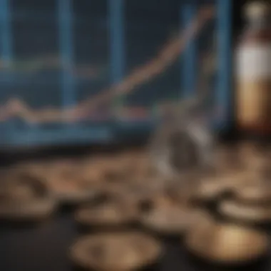 Graph representing Coinone's market performance trends