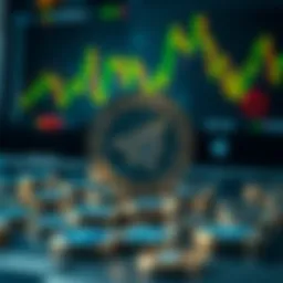 A digital representation of cryptocurrency trading on Telegram