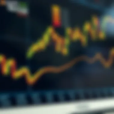 Graph showing cryptocurrency market trends