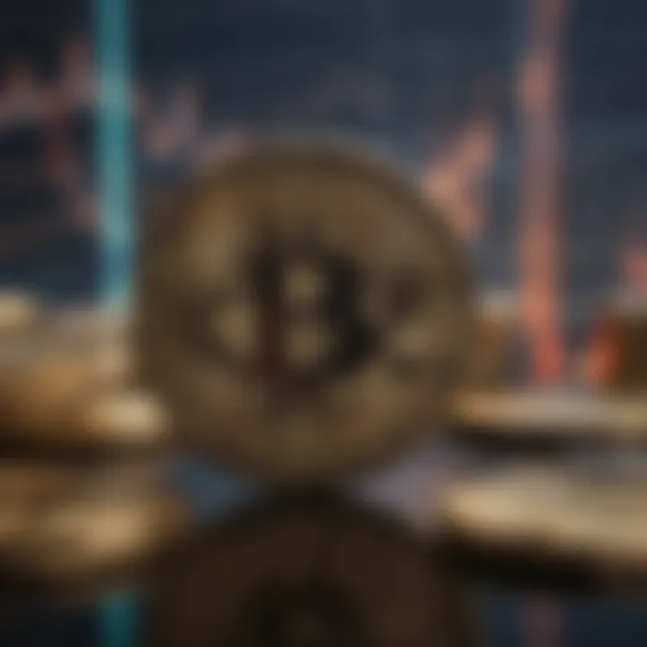 A dynamic trading chart illustrating cryptocurrency trading practices