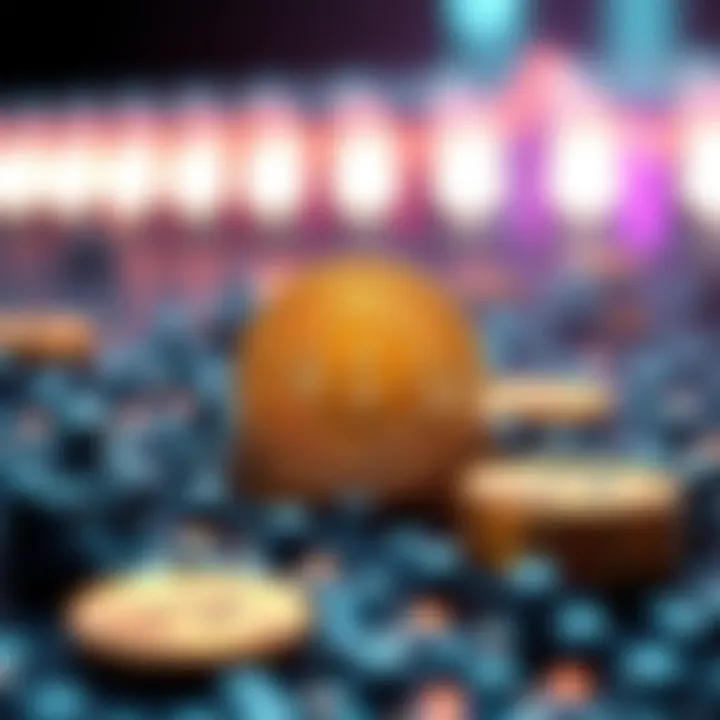Visual representation of staking rewards in blockchain