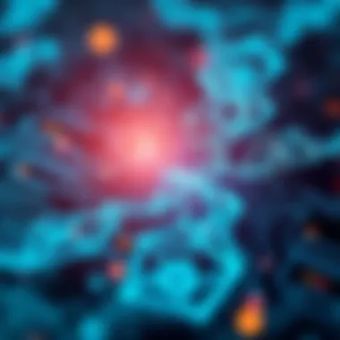 Visual representation of blockchain technology