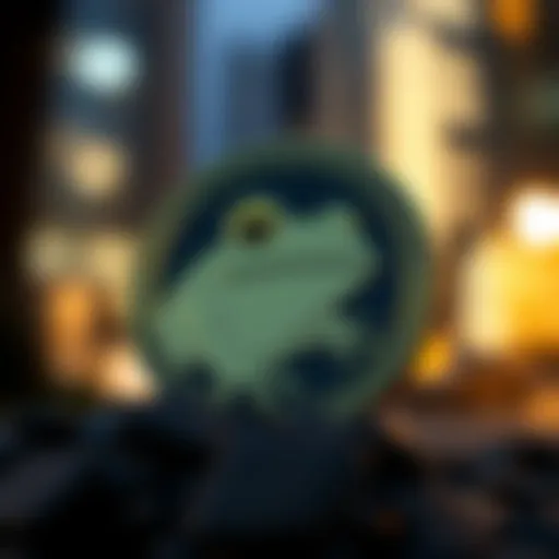An illustrative depiction of Frog Coin's unique logo