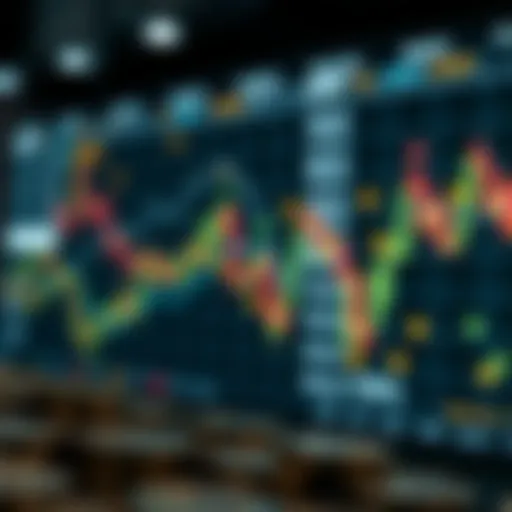 Abstract representation of cryptocurrency market dynamics