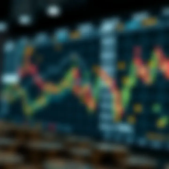 Abstract representation of cryptocurrency market dynamics