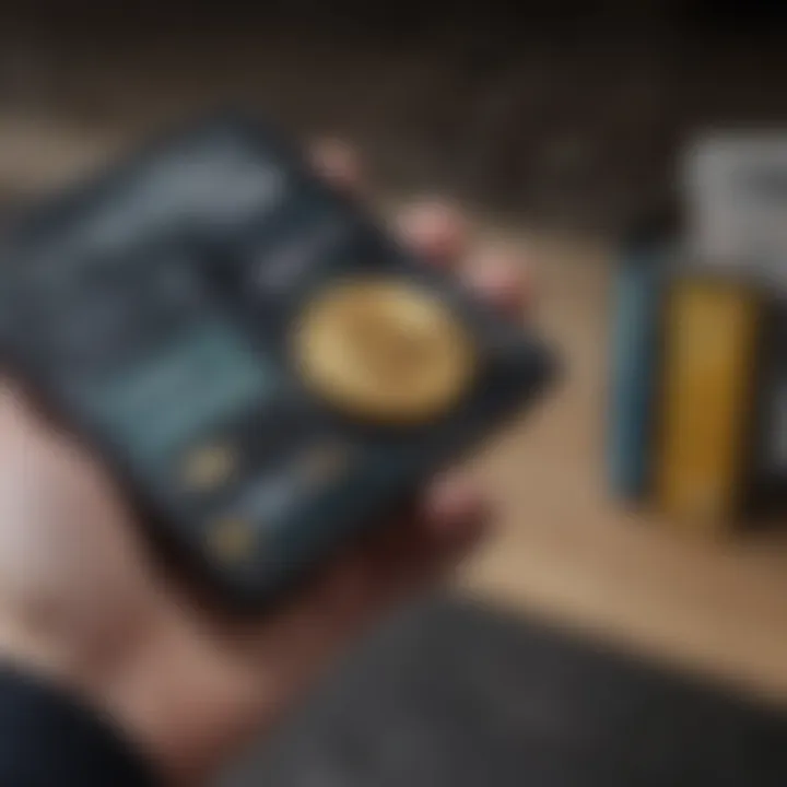 User interface of popular crypto wallets