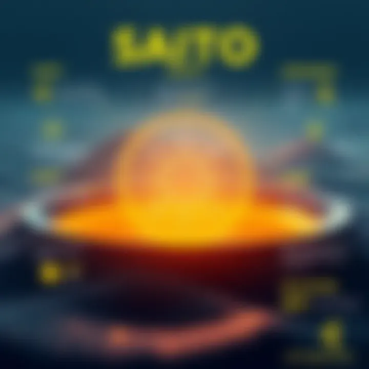 An infographic showing the economic model of Saito and its benefits.