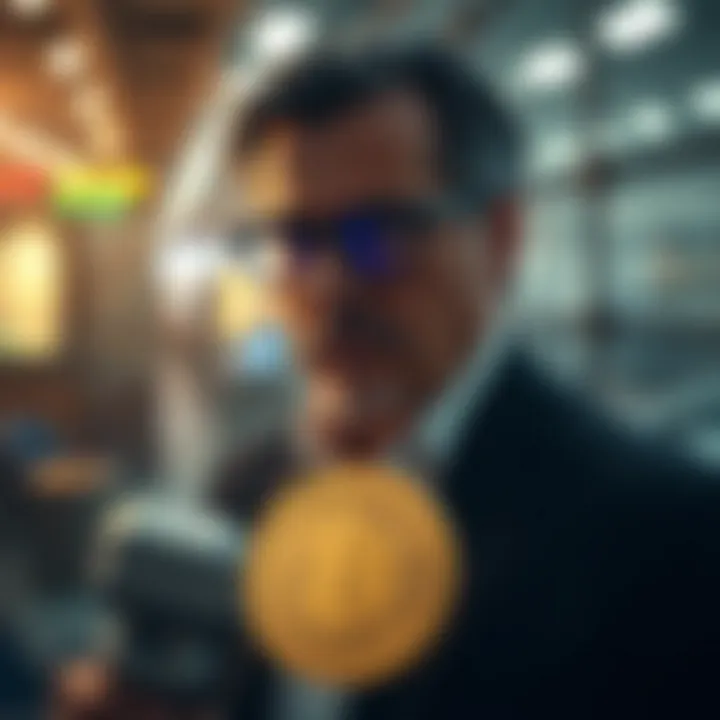 Futuristic depiction of digital currencies