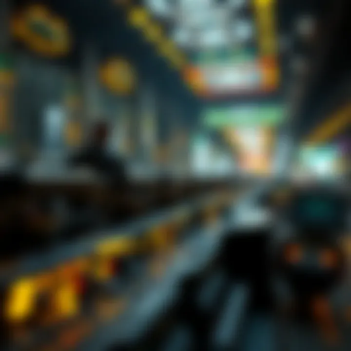 Visual representation of blockchain technology