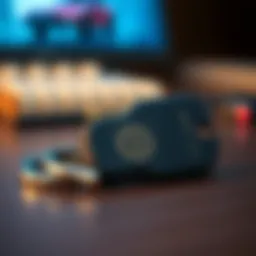 A close-up of a secure two-factor authentication key device