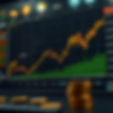 Graph showcasing historical trends in cryptocurrency investments