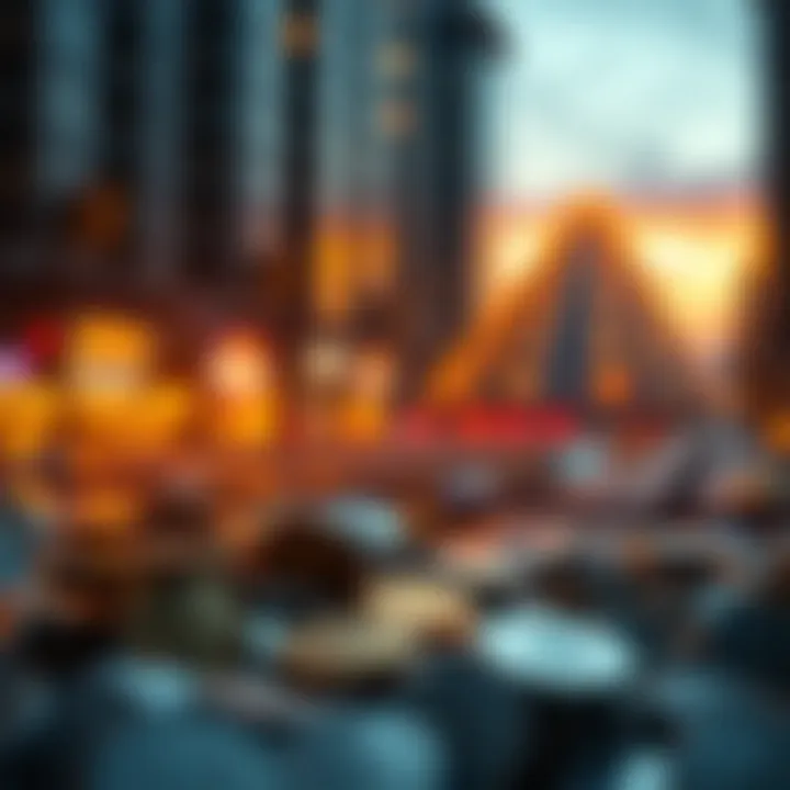 Artistic representation of a hopeful economic future with digital currency