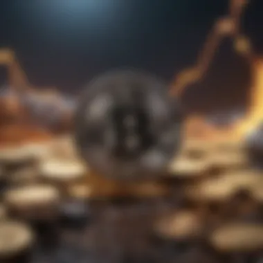 Graphical representation of cryptocurrency trends over time.