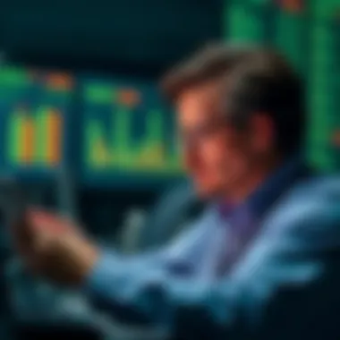 Investor analyzing risk factors in safe asset selection