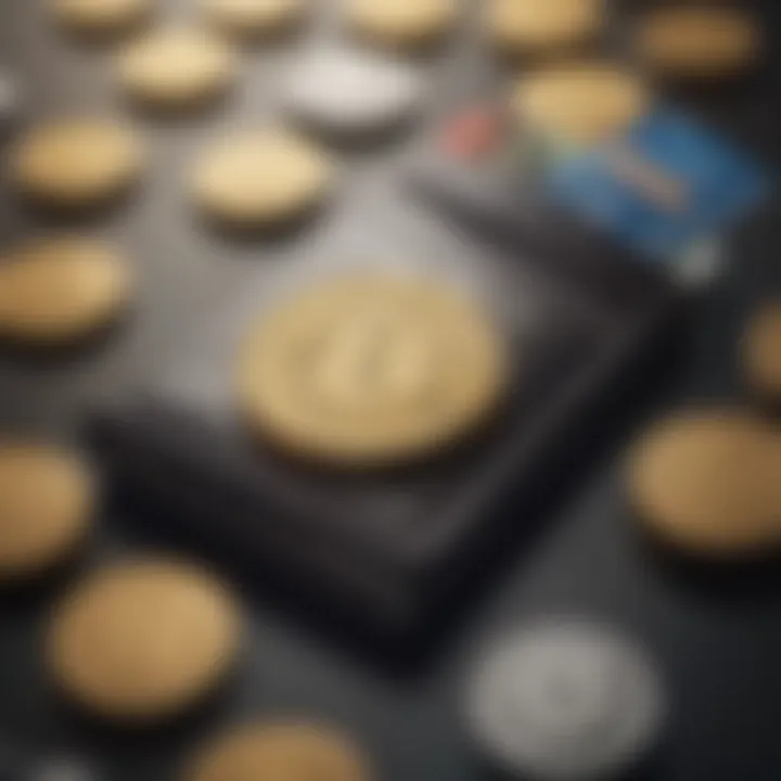 An illustration showing security features of crypto wallets.