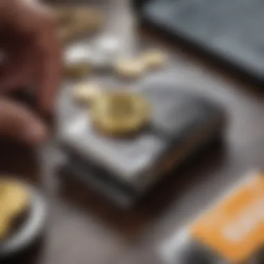 A diagram illustrating the setup procedure for a crypto wallet.