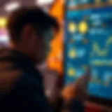 User navigating the Firecoin app interface