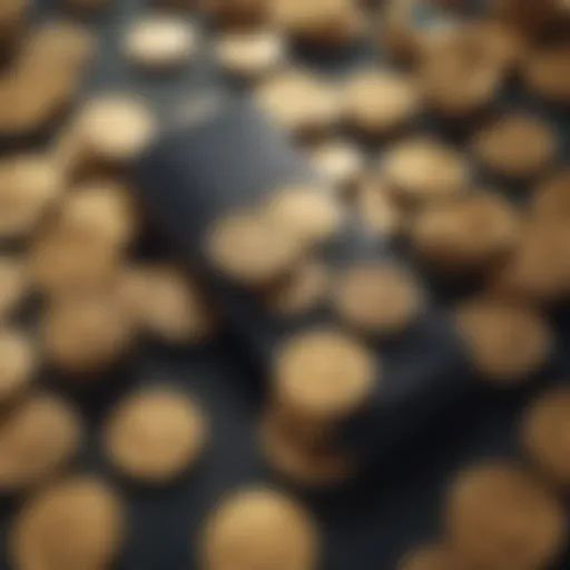 Illustration of Gala tokens in a digital wallet