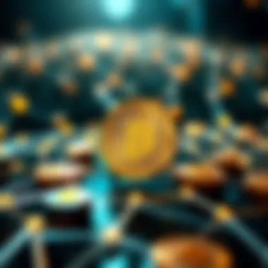 Blockchains and Niche Cryptocurrencies A visual representation of the blockchain network highlighting the role of niche cryptocurrencies like Hamster Coin.