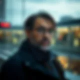 Visionary leader analyzing blockchain trends