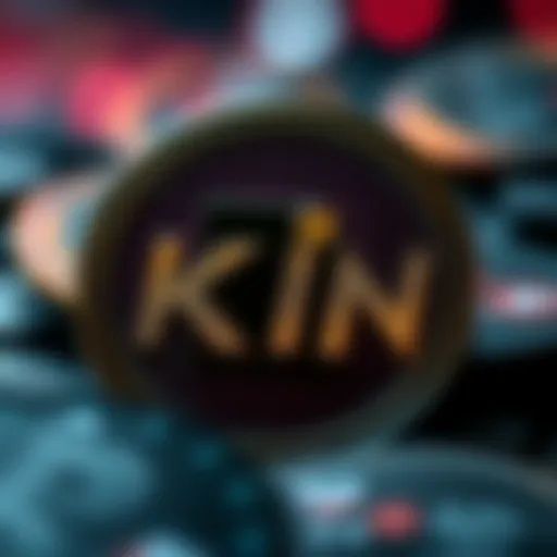 A graphic representation of Kin cryptocurrency logo