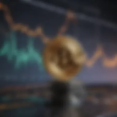 Graph depicting the rise and fall of cryptocurrencies