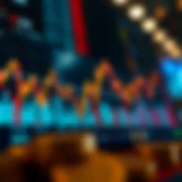 A detailed graph representing cryptocurrency market trends