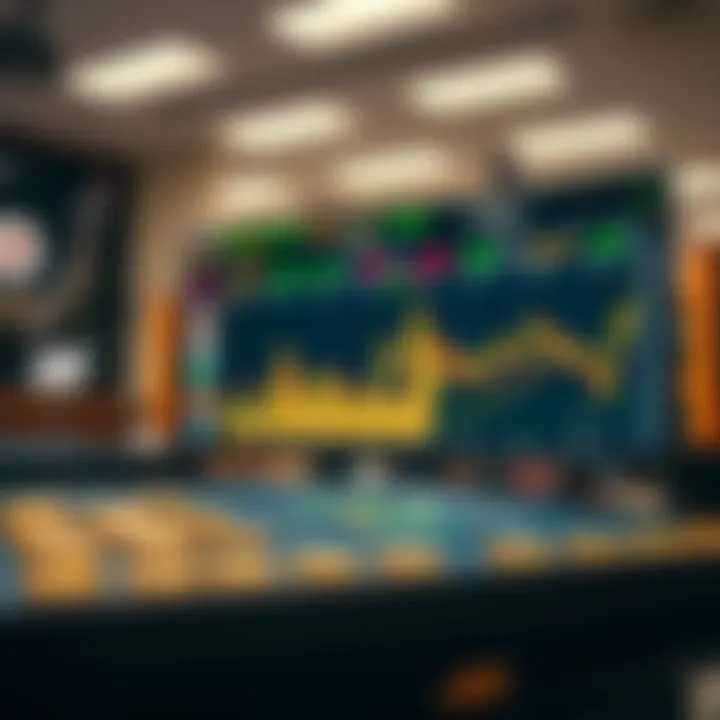 Cryptocurrency exchange platform display