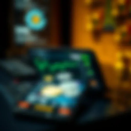 Modern digital wallet interface