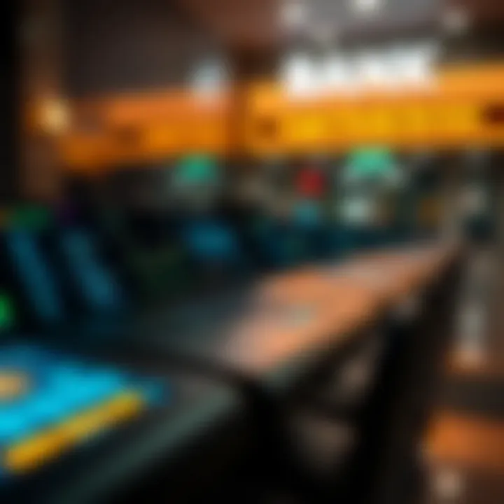 A visual representation of bank features for crypto services