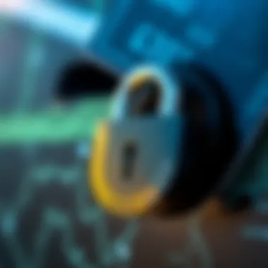 A secure lock symbolizing safety measures in crypto transactions