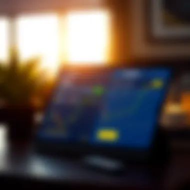 Illustration of cryptocurrency trading interface
